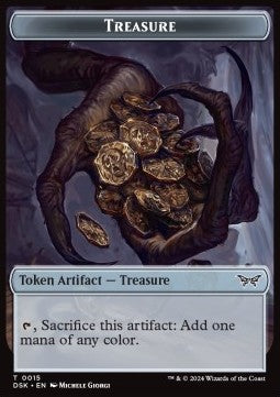 Treasure Token // Manifest Token (C 2/2)⁣ - Duskmourn: House of Horror: Tokens⁣ (Token)⁣ [T 15/18]