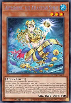 Abyssrhine, the Atlantean Spirit (V.1 - Secret Rare)⁣ - Rage of the Abyss⁣ (Secret Rare)⁣ [017]
