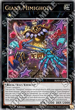 Giant Mimighoul (V.2 - Quarter Century Secret Rare)⁣ - Rage of the Abyss⁣ (Quarter Century Secret Rare)⁣ [093]