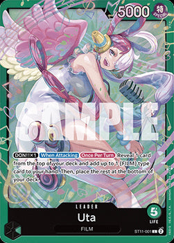 Uta ( ST11-001)⁣ - Starter Deck: Green Uta⁣ (Leader)⁣ [ST11-001]
