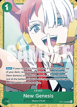 New Genesis (ST11-004)⁣ - Starter Deck: Green Uta⁣ (Super Rare)⁣ [ST11-004]