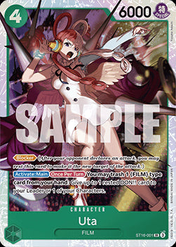 Uta (ST16-001)⁣ - Starter Deck: Green Uta⁣ (Super Rare)⁣ [001]