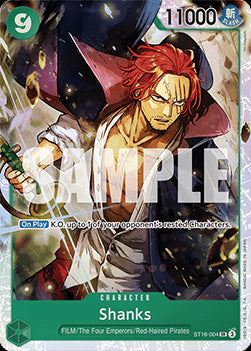Shanks (ST16-004)⁣ - Starter Deck: Green Uta⁣ (Super Rare)⁣ [004]