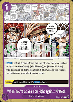 When You're at Sea You Fight against Pirates!! (OP05-076) - Starter Deck: Purple Monkey.D.Luffy (Rare) [ST-18-OP05-076]