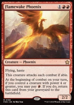 Flamewake Phoenix⁣ - Magic: The Gathering Foundations⁣ (Rare)⁣ [198]