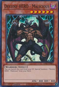 Destiny HERO - Malicious (V.1 - Super Rare)⁣ - Quarter Century Bonanza⁣ (Super Rare)⁣ [001]