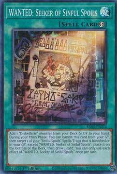 WANTED: Seeker of Sinful Spoils (V.1 - Super Rare)⁣ - Quarter Century Bonanza⁣ (Super Rare)⁣ [074]