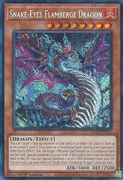 Snake-Eyes Flamberge Dragon (V.3 - Secret Rare)⁣ - Quarter Century Bonanza⁣ (Secret Rare)⁣ [033]