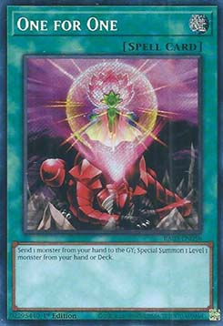 One for One (V.5 - Secret Rare)⁣ - Quarter Century Bonanza⁣ (Secret Rare)⁣ [056]