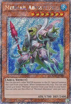 Mermail Abyssteus (V.4 - Platinum Secret Rare)⁣ - Quarter Century Bonanza⁣ (Platinum Secret Rare)⁣ [007]