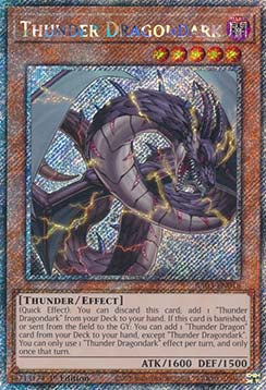 Thunder Dragondark (V.4 - Platinum Secret Rare)⁣ - Quarter Century Bonanza⁣ (Platinum Secret Rare)⁣ [018]
