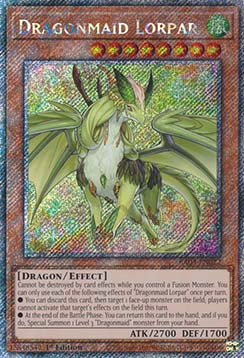 Dragonmaid Lorpar (V.4 - Platinum Secret Rare)⁣ - Quarter Century Bonanza⁣ (Platinum Secret Rare)⁣ [022]