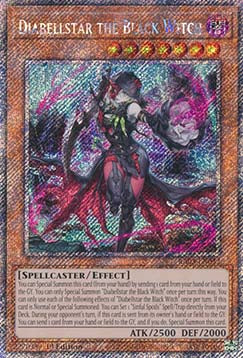 Diabellstar the Black Witch (V.4 - Platinum Secret Rare)⁣ - Quarter Century Bonanza⁣ (Platinum Secret Rare)⁣ [032]