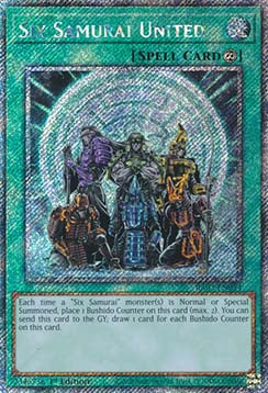 Six Samurai United (V.4 - Platinum Secret Rare)⁣ - Quarter Century Bonanza⁣ (Platinum Secret Rare)⁣ [054]