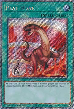 Heat Wave (V.4 - Platinum Secret Rare)⁣ - Quarter Century Bonanza⁣ (Platinum Secret Rare)⁣ [058]
