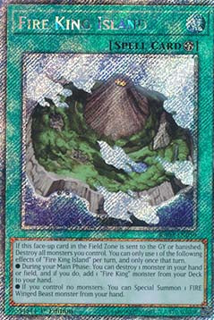 Fire King Island (V.4 - Platinum Secret Rare)⁣ - Quarter Century Bonanza⁣ (Platinum Secret Rare)⁣ [059]