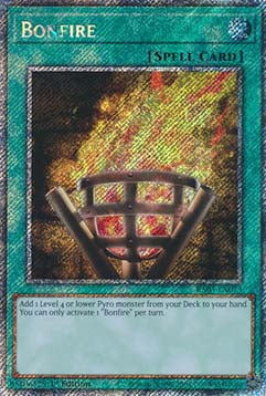 Bonfire (V.4 - Platinum Secret Rare)⁣ - Quarter Century Bonanza⁣ (Platinum Secret Rare)⁣ [073]
