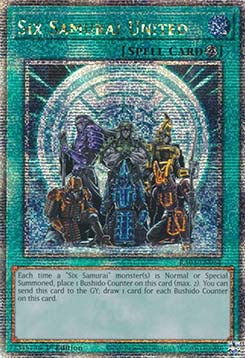 Six Samurai United (V.5 - Quarter Century Secret Rare)⁣ - Quarter Century Bonanza⁣ (Quarter Century Secret Rare)⁣ [054]