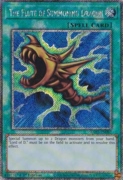 The Flute of Summoning Dragon (V.1 - Platinum Secret Rare)⁣ - Quarter Century Bonanza⁣ (Platinum Secret Rare)⁣ [087]