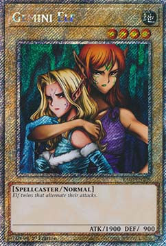 Gemini Elf (V.1 - Platinum Secret Rare)⁣ - Quarter Century Bonanza⁣ (Platinum Secret Rare)⁣ [109]