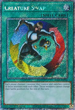 Creature Swap (V.1 - Platinum Secret Rare)⁣ - Quarter Century Bonanza⁣ (Platinum Secret Rare)⁣ [120]