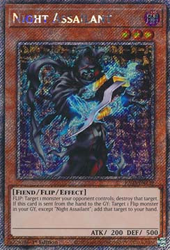 Night Assailant (V.1 - Platinum Secret Rare)⁣ - Quarter Century Bonanza⁣ (Platinum Secret Rare)⁣ [139]