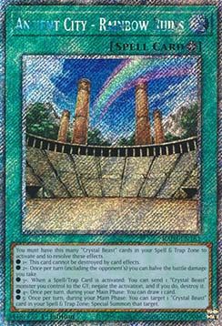 Ancient City - Rainbow Ruins (V.1 - Platinum Secret Rare)⁣ - Quarter Century Bonanza⁣ (Platinum Secret Rare)⁣ [181]