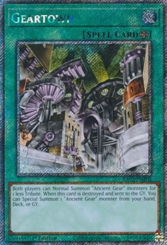 Geartown (V.1 - Platinum Secret Rare)⁣ - Quarter Century Bonanza⁣ (Platinum Secret Rare)⁣ [203]