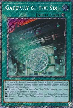 Gateway of the Six (V.1 - Platinum Secret Rare)⁣ - Quarter Century Bonanza⁣ (Platinum Secret Rare)⁣ [229]