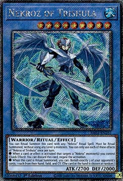 Nekroz of Trishula (V.1 - Platinum Secret Rare)⁣ - Quarter Century Bonanza⁣ (Platinum Secret Rare)⁣ [261]