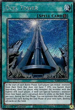 Duel Tower (V.1 - Platinum Secret Rare)⁣ - Quarter Century Bonanza⁣ (Platinum Secret Rare)⁣ [273]