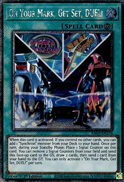 On Your Mark, Get Set, DUEL! (V.1 - Platinum Secret Rare)⁣ - Quarter Century Bonanza⁣ (Platinum Secret Rare)⁣ [276]