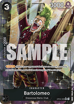 Bartolomeo (OP04-089) (V.4) - The Best (Alternate Art) [PRB01-OP04-089]