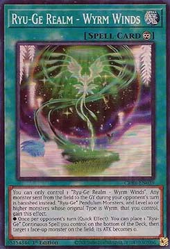 Ryu-Ge Realm - Wyrm Winds (V.2 - Super Rare)⁣ - Crossover Breakers⁣ (Super Rare)⁣ [039]
