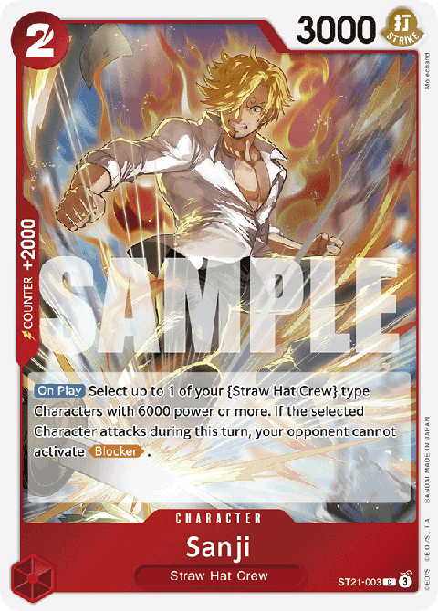 Sanji (ST21-003) (V.1) - Starter Deck: EX Gear 5 (Common) [ST-21-003]