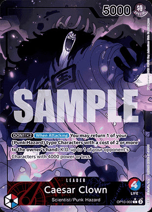 Caesar Clown (OP10-002) (V.2)⁣ - Royal Blood⁣ (Alternate Art)⁣ [002]