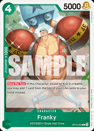 Franky (OP10-034)⁣ - Royal Blood⁣ (Common)⁣ [034]
