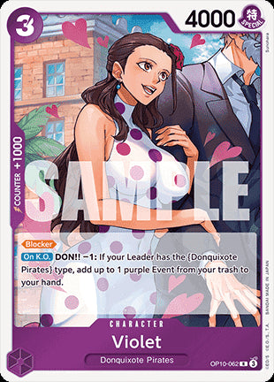 Violet (OP10-062)⁣ - Royal Blood⁣ (Rare)⁣ [062]