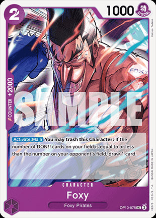 Foxy (OP10-075)⁣ - Royal Blood⁣ (Uncommon)⁣ [075]