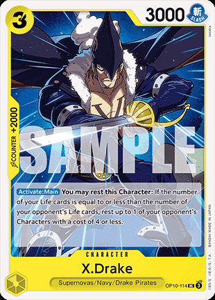 X.Drake (OP10-114)⁣ - Royal Blood⁣ (Uncommon)⁣ [114]