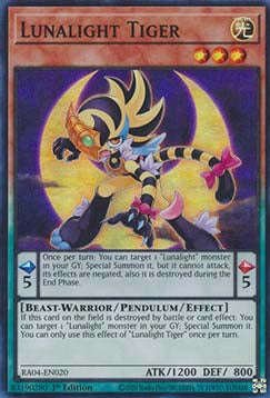 Lunalight Tiger (V.1 - Super Rare)⁣ - Quarter Century Stampede⁣ (Super Rare)⁣ [020]