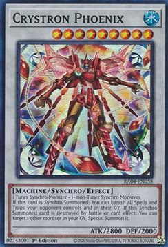 Crystron Phoenix (V.1 - Super Rare)⁣ - Quarter Century Stampede⁣ (Super Rare)⁣ [058]