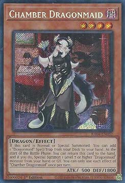Chamber Dragonmaid (V.3 - Secret Rare)⁣ - Quarter Century Stampede⁣ (Secret Rare)⁣ [032]