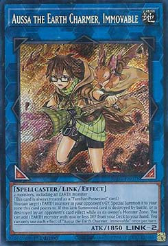 Aussa the Earth Charmer, Immovable (V.3 - Secret Rare)⁣ - Quarter Century Stampede⁣ (Secret Rare)⁣ [078]