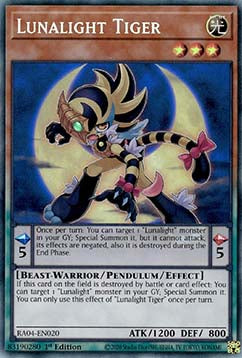 Lunalight Tiger (V.6 - Collectors Rare)⁣ - Quarter Century Stampede⁣ (Collectors Rare)⁣ [020]