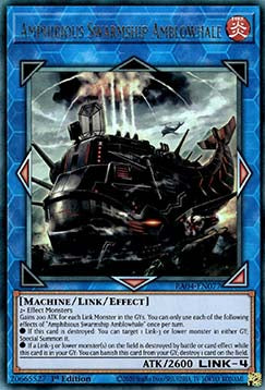 Amphibious Swarmship Amblowhale (V.7 - Ultimate Rare)⁣ - Quarter Century Stampede⁣ (Ultimate Rare)⁣ [077]