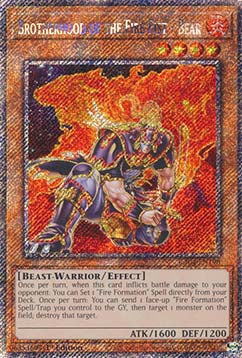 Brotherhood of the Fire Fist - Bear (V.1 - Platinum Secret Rare)⁣ - Quarter Century Stampede⁣ (Platinum Secret Rare)⁣ [198]
