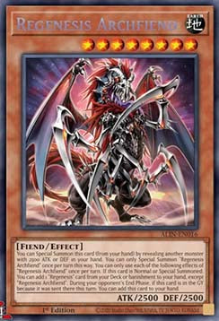 Regenesis Archfiend (V.1 - Secret Rare)⁣ - Alliance Insight⁣ (Secret Rare)⁣ [016]