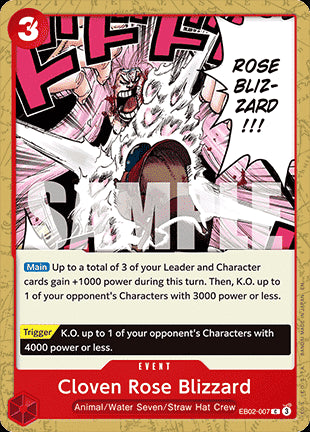 Cloven Rose Blizzard (EB02-007)⁣ - Anime 25th Collection⁣ (Common)⁣ [007]