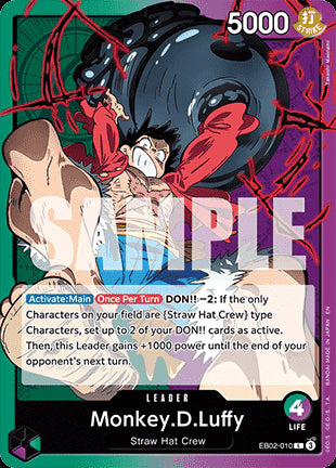 Monkey.D.Luffy (EB02-010) (V.1)⁣ - Anime 25th Collection⁣ (Leader)⁣ [010]